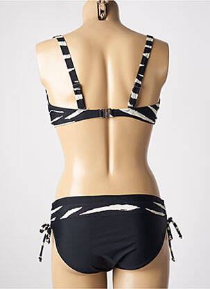 Maillot de bain 2 pièces stretch haut soutien-gorge emboitant noir SUN PROJECT femme