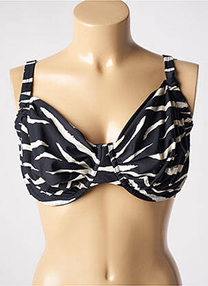 Haut de maillot de bain stretch haut soutien-gorge emboitant noir SUN PROJECT femme