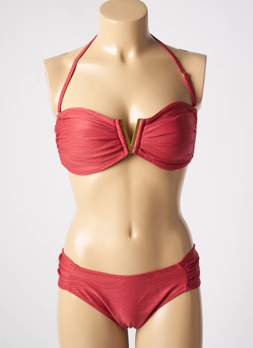 Maillot de bain 2 pièces rouge ADMAS pour femme