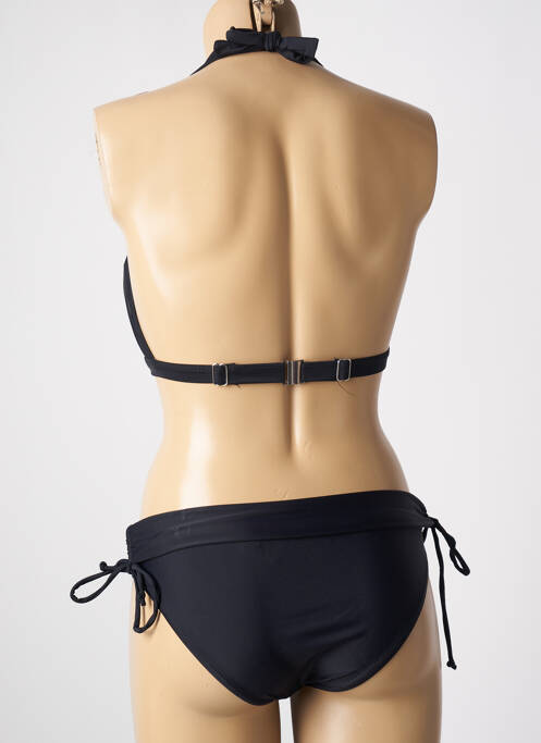 Maillot de bain 2 pièces stretch haut soutien-gorge avec mousse de rembourrage amovible noir SUN PROJECT femme