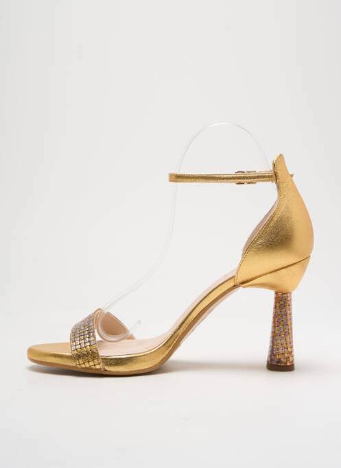 Sandales/nu pieds talon aiguille talon de 7 à 9cm or LODI femme