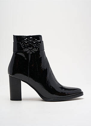 Bottines/boots matière lisse talon de 7 à 9cm noir MYMA femme