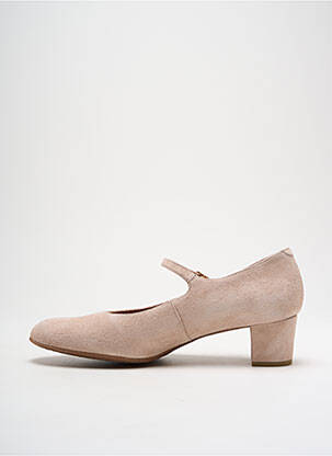 Escarpins nubuck talon de 4 à 6cm beige O'.. femme