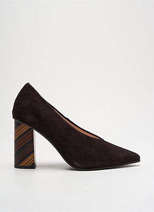 Escarpins nubuck talon de 4 à 6cm marron LODI femme