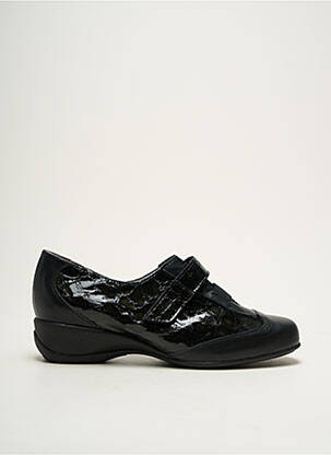 Chaussures de confort tissage vernis talon de 4 à 6cm noir JMG HOUCKE femme
