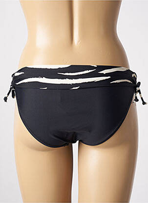 Bas de maillot de bain effet matière satinée culotte noir SUN PROJECT femme