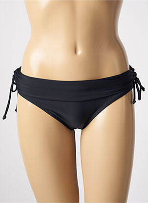 Bas de maillot de bain effet matière satinée culotte noir SUN PROJECT femme