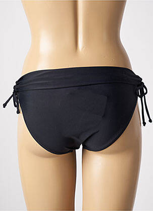 Bas de maillot de bain effet matière satinée culotte noir SUN PROJECT femme