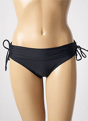 Bas de maillot de bain effet matière satinée culotte noir SUN PROJECT femme