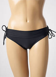 Bas de maillot de bain effet matière satinée culotte noir SUN PROJECT femme