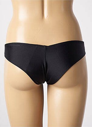 Bas de maillot de bain effet matière satinée culotte noir RIO DE SOL femme
