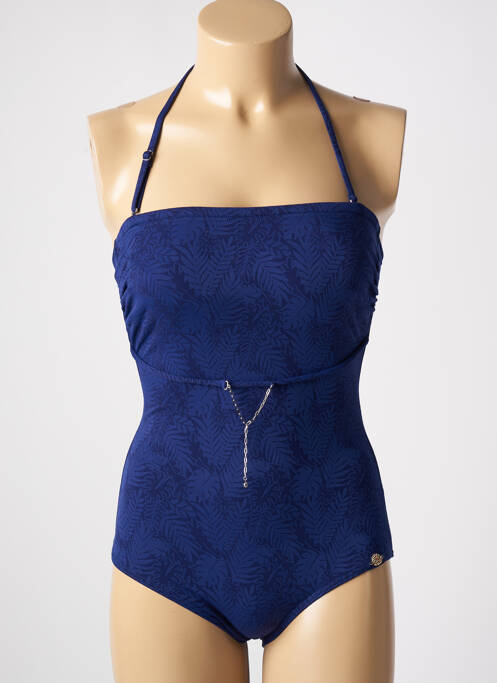 Maillot de bain 1 pièce bleu SUN PLAYA pour femme