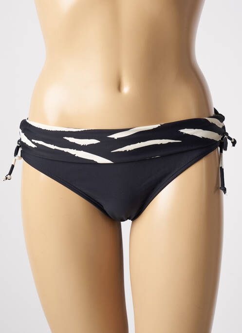 Bas de maillot de bain effet matière satinée culotte noir SUN PROJECT femme