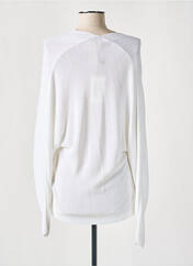 Gilet manches longues blanc MONTAGUT pour femme seconde vue