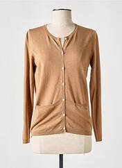 Gilet manches longues marron MONTAGUT pour femme seconde vue