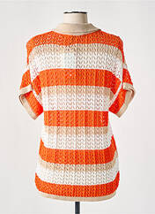 Gilet manches courtes orange MONTAGUT pour femme seconde vue