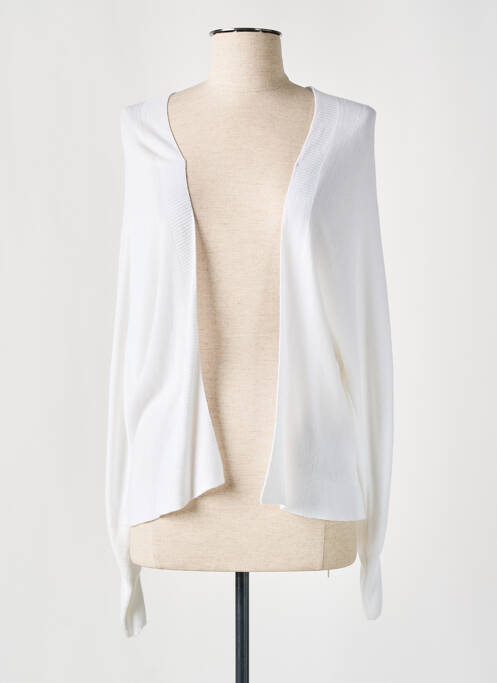 Gilet manches longues blanc MONTAGUT pour femme