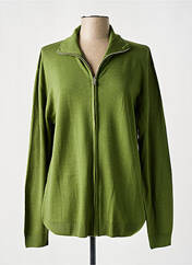 Gilet manches longues vert MONTAGUT pour femme seconde vue
