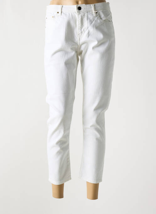Jeans coupe slim blanc ACQUAVERDE pour femme