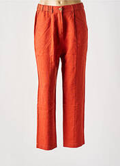 Pantalon droit orange POLES pour femme seconde vue