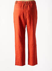 Pantalon droit orange POLES pour femme seconde vue