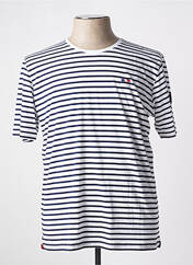 T-shirt bleu LA MARINIÈRE FRANÇAISE pour homme seconde vue