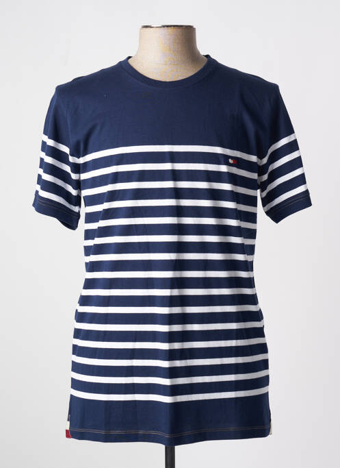 T-shirt bleu LA MARINIÈRE FRANÇAISE pour homme