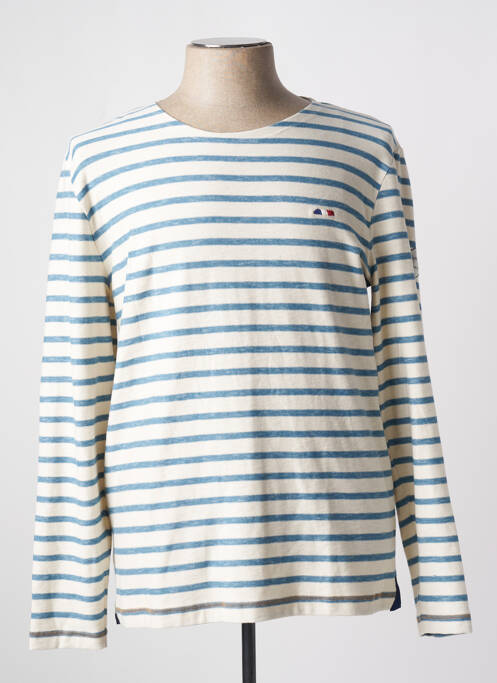T-shirt bleu LA MARINIÈRE FRANÇAISE pour homme