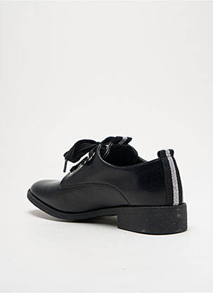Derbies tissage satiné talon plat jusqu'à 3cm noir DÉES SHOES femme