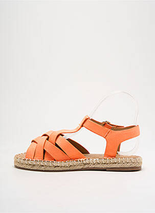 Espadrilles fermeture boucle(s) talon plat jusqu'à 3cm orange ARMISTICE femme