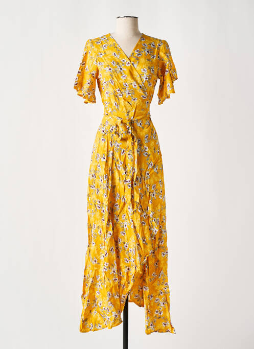 Robe longue jaune COTON DU MONDE pour femme