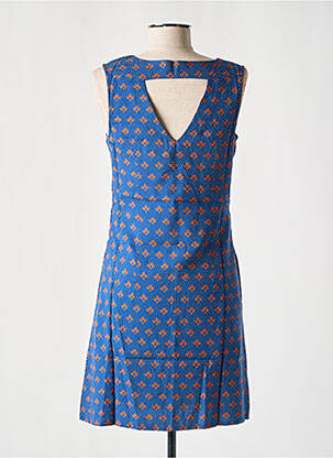 Robe courte sans manche sans manche bleu COTON DU MONDE femme