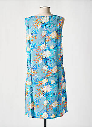 Robe courte sans manche sans manche bleu COTON DU MONDE femme