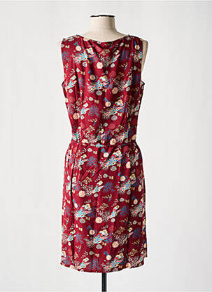Robe courte sans manche sans manche rouge COTON DU MONDE femme