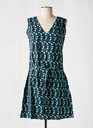 Robe courte sans manche sans manche noir COTON DU MONDE femme