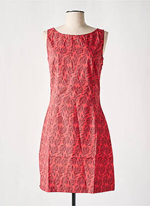 Robe courte sans manche sans manche rose COTON DU MONDE femme