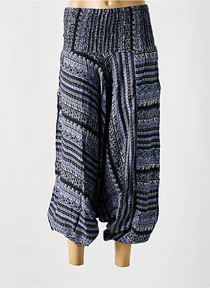 Sarouel taille haute taille haute gris COTON DU MONDE femme
