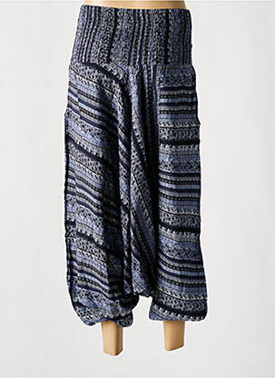 Sarouel taille haute taille haute gris COTON DU MONDE femme