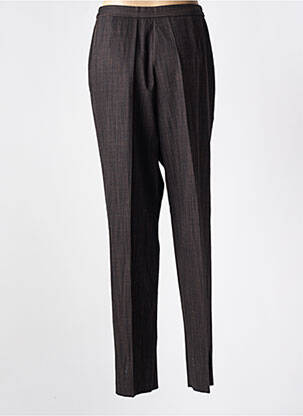Pantalon droit taille élastique marron KARTING femme