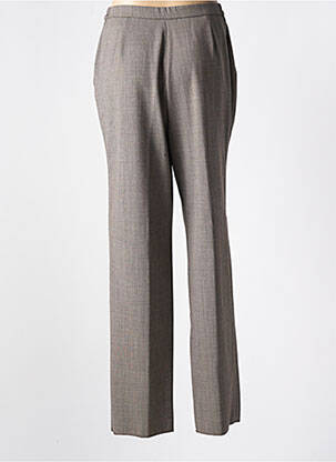 Pantalon droit fermeture zippée sous rabat boutonné gris KARTING femme