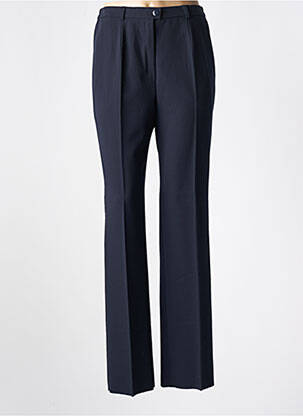 Pantalon droit taille élastique bleu KARTING femme