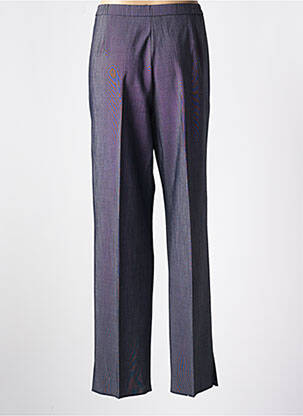 Pantalon droit fermeture zippée sous rabat boutonné gris KARTING femme