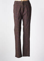 Pantalon droit marron KARTING pour femme seconde vue