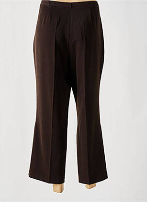 Pantalon 7/8 taille haute taille haute marron PAUSE CAFE femme