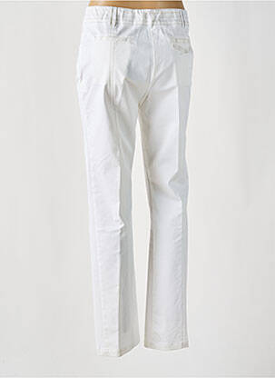 Pantalon droit tissage popeline taille haute beige PAUSE CAFE femme