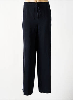 Pantalon droit taille à pinces taille normale bleu FEDORA femme