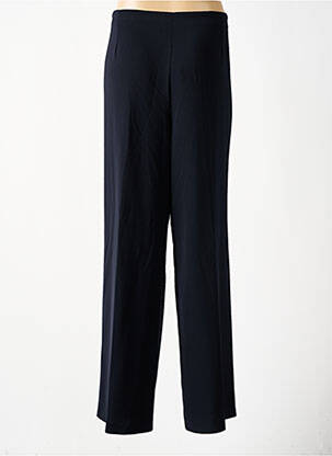 Pantalon droit taille à pinces taille normale bleu FEDORA femme