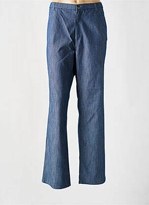 Pantalon droit taille haute taille haute bleu KARTING femme