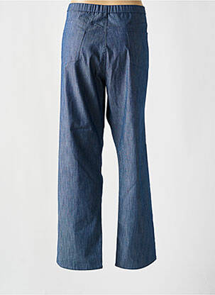 Pantalon droit taille haute taille haute bleu KARTING femme