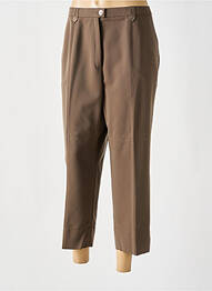 Pantalon 7/8 taille haute taille haute marron KARTING femme